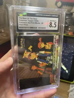1999 Topps Pokemon Movie Edition The Best of the Best, 20 CGC 8.5, First Print - Image 1