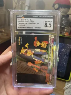 1999 Topps Pokemon Movie Edition The Best of the Best, 20 CGC 8.5, First Print - Image 4