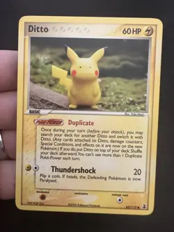 Pokemon TCG - Ditto (Pikachu) 63/113 EX Delta Species - NM - Image 1