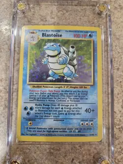 Pokemon TCG Blastoise Base Set Holo Unlimited Rare - Image 1