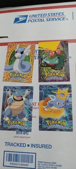 1999 Topps Pokemon E3 to E11 - 7 Card Lot w/ Foils DRAGONAIR & SQUIRTLE - Image 2