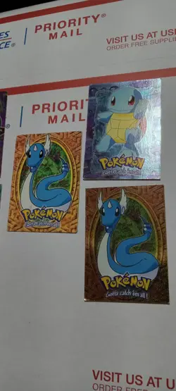 1999 Topps Pokemon E3 to E11 - 7 Card Lot w/ Foils DRAGONAIR & SQUIRTLE - Image 3