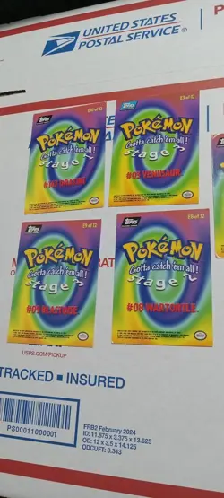 1999 Topps Pokemon E3 to E11 - 7 Card Lot w/ Foils DRAGONAIR & SQUIRTLE - Image 5
