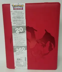 Pokemon Premium Ultra-Pro Binder Red Charizard Binder, Holds Up To 360 Cards - Image 1