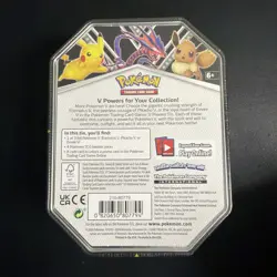 Nintendo Pokemon V Powers Tin Trading Card Game PikachuV - Pikachu Tin 820650807794 - Image 2