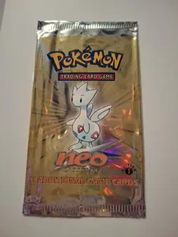 Pokemon TCG 1st Ed. Neo Destiny Booster Pack Open/Empty Togetic No Cards. - Image 1