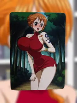Nami One Piece Anime Waifu Sexy Goddess Doujin Hentai Lewd Card - Image 1
