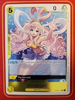 SHIRAHOSHI OP03-116 ALT ART FOIL, 2023 ONE PIECE CARD GAME, OP04 DASH PACK - Image 1