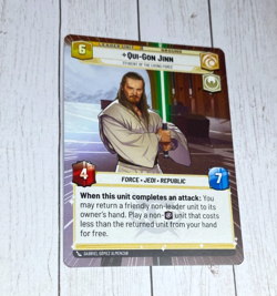 Qui-Gon Jin Pre-Release Promo Card #280 Legends of the Force Star Wars Unlimited - Image 1