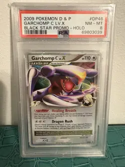 PSA 8 Garchomp LV. X Black Star Promo Pokemon TCG Diamond and Pearl Graded Card - Image 1