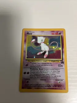 Pokemon Mew Black Star Promo 9 TCG CCG Holo Card Rare Vintage - Image 1