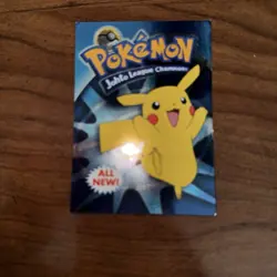Pokemon Card - Topps Johto League Champions Checklist Pikachu Holo - Image 2