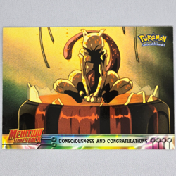 Consciousness And Congratulations 3 Blue Label Mewtwo Vintage Pokemon Topps Card - Image 1