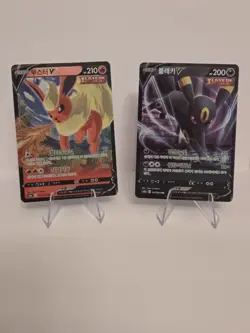 Korean Eevee Heroes 6 Card Lot, Glaceon, Sylveon, Umbreon, Vaporeon, Flareon - Image 3