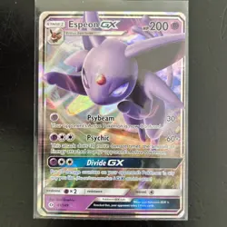 Espeon GX 61/149 Sun & Moon Base Set Pokemon Card Ultra Rare Holo Near Mint - Image 1