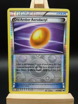 Pokemon Reverse Foil Card : Old Amber Aerodactyl 97/108 (Dark Explorers) - Image 1