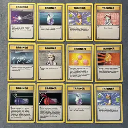 Vintage Trainer Pokemon Cards Base Set WOTC Revive Potion Professor Oak Bill +++ - Image 1