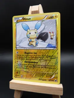 Pokemon Reverse Foil Card : Minun 40/108 (Dark Explorers) - Image 3