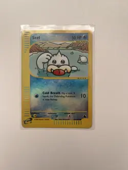 2002 Pokemon Skyridge Seel 94/144 Rare Reverse Holo Card (NM) - Image 1