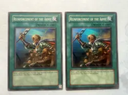 Yugioh! Reinforcement of The Army lod-028 Lightly Played TCG Card - Image 1