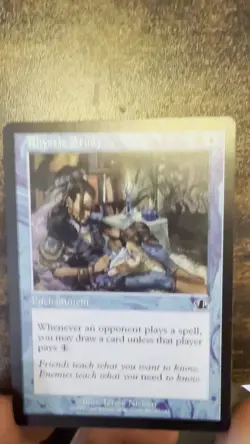 Rhystic Study Prophecy Blue Enchantment Card Magic the Gathering MTG - Image 2