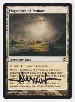 INKED Signed Flagstones of Trokair HP Time Spiral Artist Rob Alexander MTG Magic - Image 1