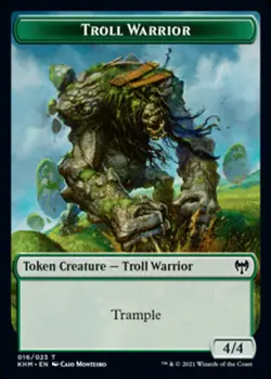 4 x Troll Warrior Token - Kaldheim - NM-Mint - MTG - Image 1