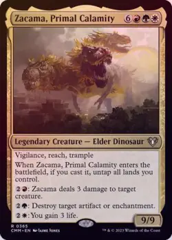 Zacama, Primal Calamity 0365 - Foil Near Mint MTG Commander Masters - Image 1