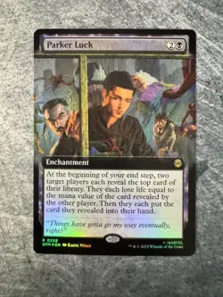 Parker Luck (Extended Art) Marvel's Spider-Man Foil NM - MTG - Image 1