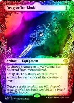 Dragonfire Blade (Showcase) - 0324 - Foil Near Mint Tarkir: Dragonstorm - Image 1