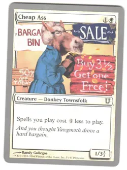 Magic_the_gathering Unhinged Cheap Ass #5 2004,MTG,LP Common - Image 1