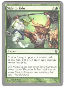 Magic_the_gathering Unhinged Side to Side #110 2004,MTG,LP Uncommon - Image 1