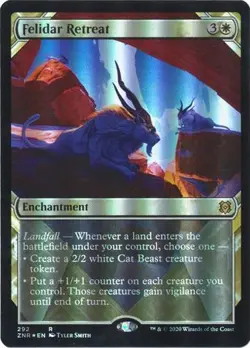 Felidar Retreat 292 - Alternate Art Showcase Foil Near Mint MTG Zendikar - Image 1