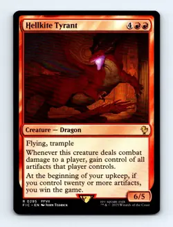 #295 2025 Final Fantasy Commander Hellkite Tyrant Rare - Image 1