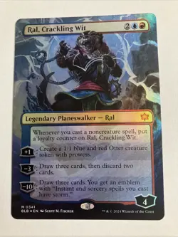Ral, Crackling Wit (Borderless) Bloomburrow Foil - Image 1