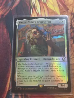 Sierra, Nuka's Biggest Fan - Foil Fallout MTG - Image 1