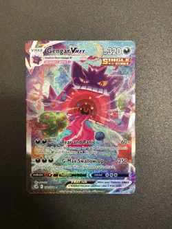 Pokemon 2021 Fusion Strike Gengar VMAX 271/264 Alt Art Secret Rare Single Strike - Image 1