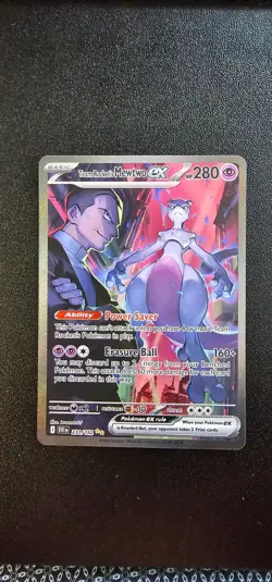Pokemon TCG: Team Rocket's Mewtwo ex 231/182 SIR Destined Rivals - Image 1