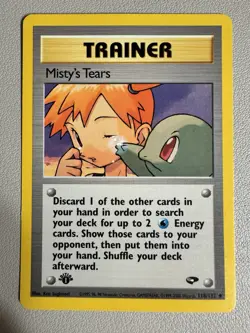 Pokemon TCG Misty's Tears Gym Challenge 118/132 1st Edition LP - Image 1