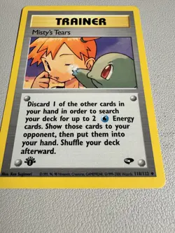 Pokemon TCG Misty's Tears Gym Challenge 118/132 1st Edition LP - Image 2