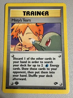 Pokemon TCG Misty's Tears Gym Challenge 118/132 1st Edition LP - Image 3