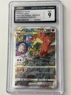 Pokemon TCG Charizard VSTAR SWSH262 Holo Black Star Promo - CGC 9 - Image 1
