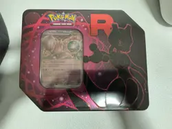 Pokemon TCG Team Rockets Mewtwo EX Tin - Factory Sealed - Image 1
