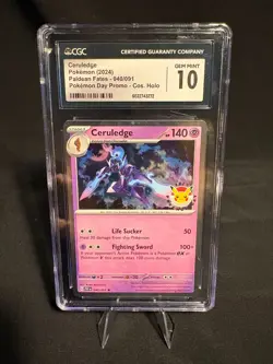Pokemon Ceruledge Pokemon Day 2024 040/091 - CGC 10 - Image 1