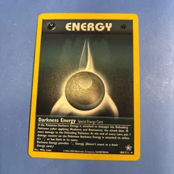 Pokemon TCG 1st Edition Neo Genesis Darkness Energy Rare 104/111 - Image 1