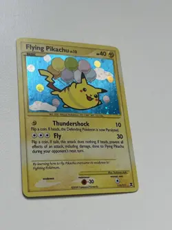 2009 Pokemon Rising Rivals Flying Pikachu 113/111 Secret Rare Holo (LP) - Image 2
