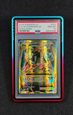 ✨ PSA 10 GEM MINT 2016 Pokemon XY Evolutions 101 Full Art M Charizard EX - Image 1
