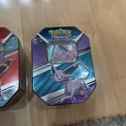 All 3 Pokemon V Heroes 2022 4 pack V Tins ESPEON SYLVEON UMBREON FACTORY SEALED - Image 4