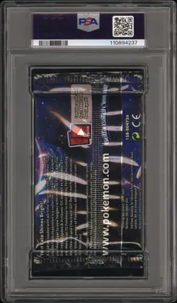 2019 Pokemon INT'L Hidden Fates Foil Booster Pack Mew Art PSA 9 Mint - Image 2