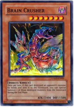 1x (EX) Brain Crusher - GX03-EN001 - Super Rare - Limited Edition YuGiOh - Image 1